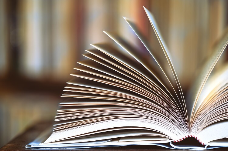 Libro abierto con páginas en movimiento, simbolizando conocimientos clave para la primera declaración de la renta.