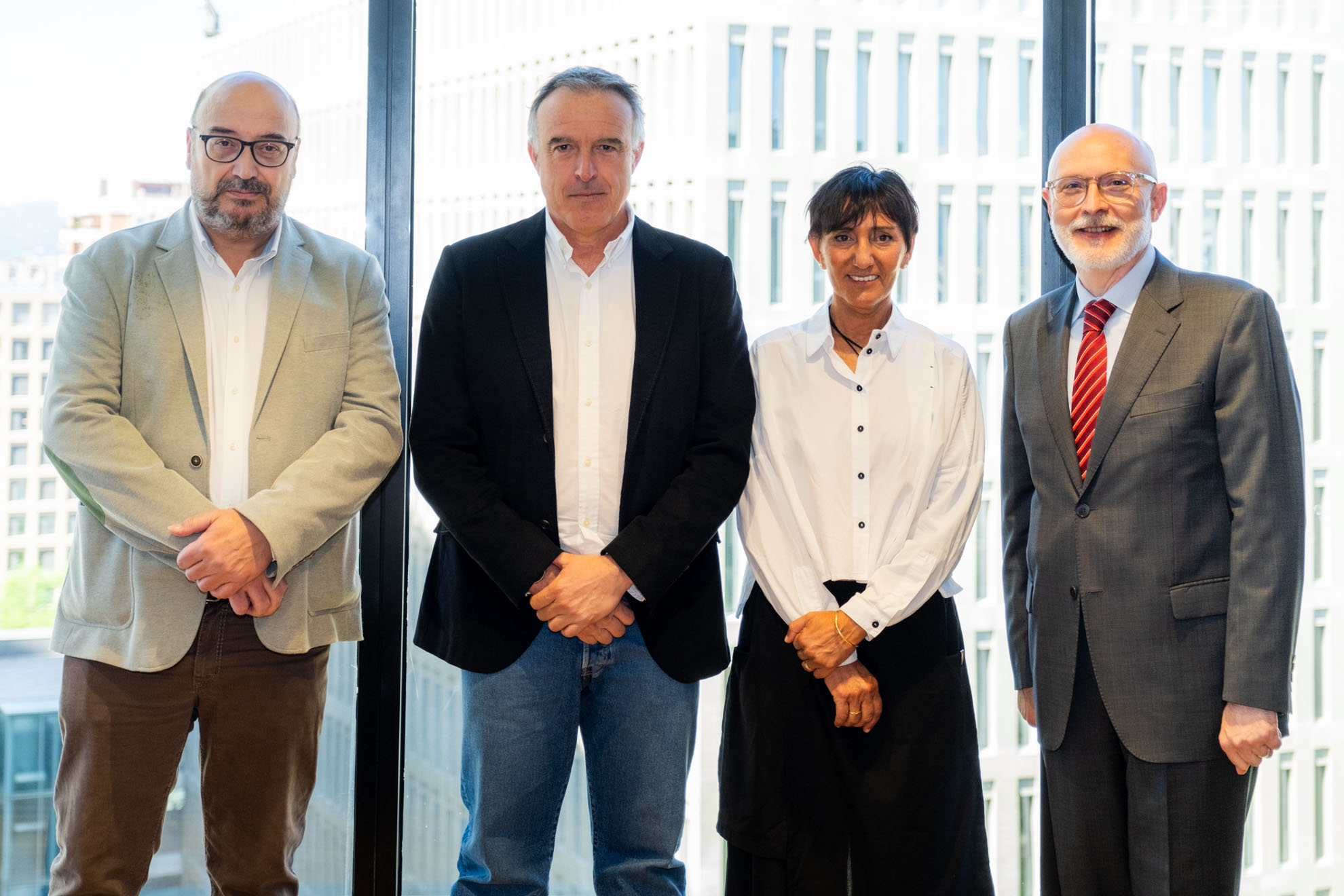 Jesús Rodrigo, Dr. Javier Yanguas, Javier Valle, la Dra. Pilar Cañabate, Pedro Cano
