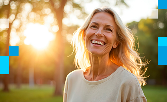 Mujer sonriendo